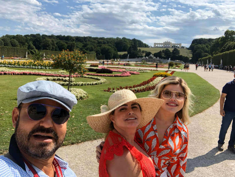 Aílton no Palácio Schönbrunn