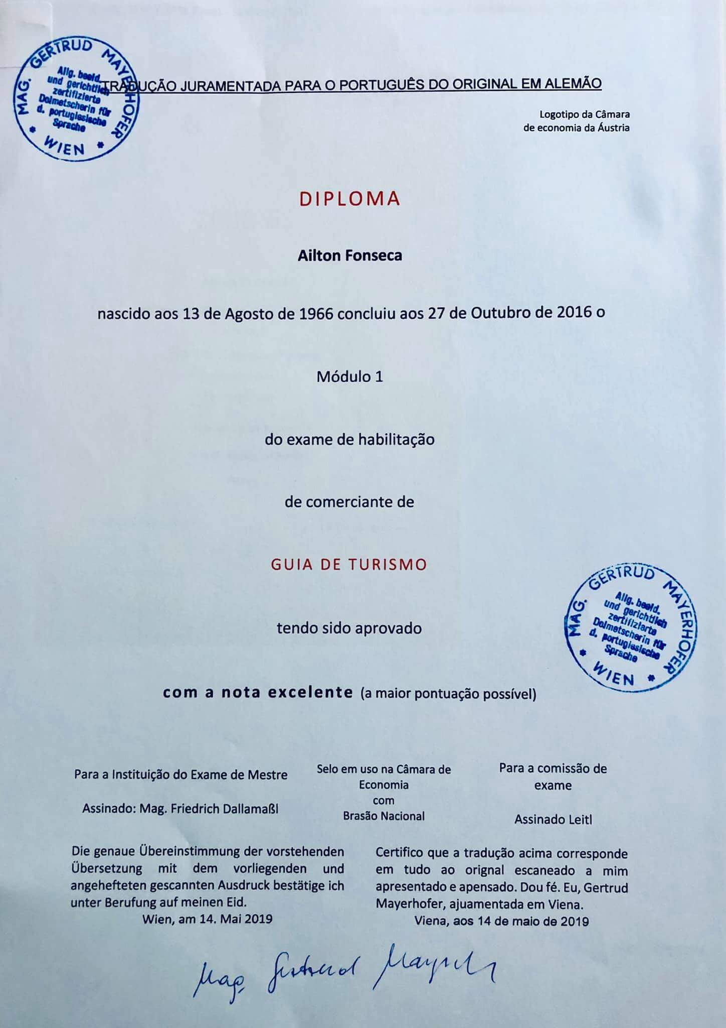 Diploma Traduzido - Módulo 1